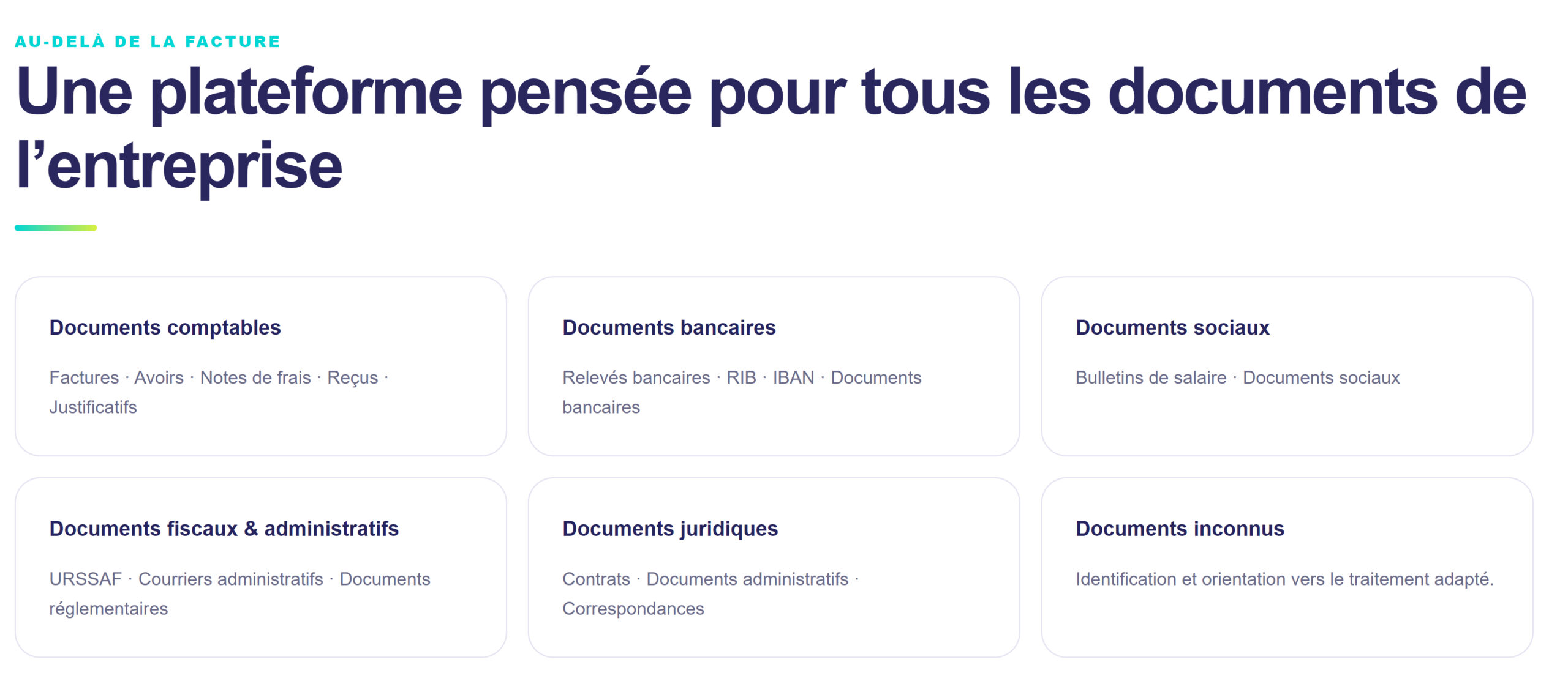 Une plateforme pensée pour tous les documents de l’entreprise
